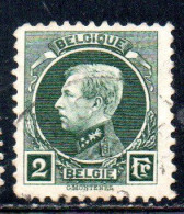 BELGIQUE BELGIE BELGIO BELGIUM 1921 1925 1922 KING ROI ALBERT I 2fr USED OBLITERE' USATO - 1922-1927 Houyoux