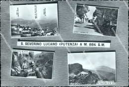 Bz780 Cartolina S.severino Lucano 4 Vedutine  Provincia Di Potenza Basilicata - Potenza