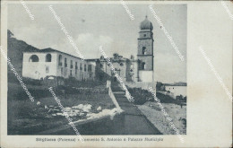 Bv679 Cartolina Stigliano Convento S.antonio E Palazzo Municipio Potenza - Potenza