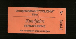 Biglietto Autobus Germania - Koln - Colonia ( Germania ) - Europe
