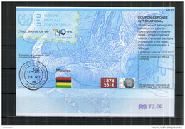 7255 IRC - IAS CRI - International Reply Coupon - Antwortschein T 39 Gestempelt Maurice Mauritius MU20140730AA - Maurice (1968-...)