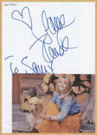 Jane Fonda - Rare Authentic Signed Sheet Of Paper + Photo - Paris 1994 - COA - Actores Y Comediantes 