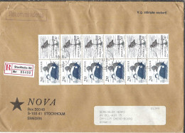 SUEDE Ca.1980: LSC Rec. De Stockholm à CHÊNE-BOURG (GE, Suisse) - Storia Postale