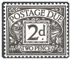 D21 1936-37 Edward Viii Watermark Postage Dues Mounted Mint Hrd2d - Strafportzegels