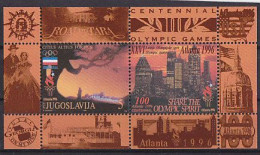 Olympics 1996 - History - YUGOSLAVIJA - S/S MNH - Summer 1996: Atlanta