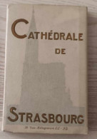 Carnet De Cartes Complet - France - Cathédrale De Strasbourg - 20 Vues Héliogravure - Cartes Postales Anciennes - Alsace