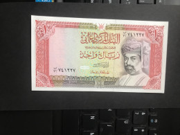 Oman 1 Rial 1989 Rare Date ? UNC Very Good Condition See Photos - Oman