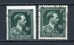 BELGIQUE:  LÉOPOLD III - N° Yvert 696+1007 Obli. - Oblitérés