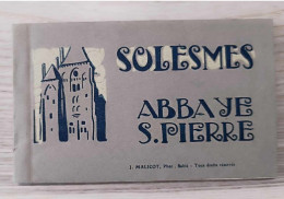Carnet De Cartes Complet - France - Solesmes - Abbaye S. Pierre - J. Malicot - Cartes Postales Anciennes - Solesmes