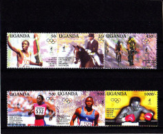 Olympics 1996 - Boxing - Cycling - UGANDA - Set MNH - Ete 1996: Atlanta