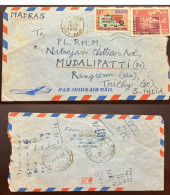 D)1969, INDOCHINA, CIRCULATED LETTER FROM INDOCHINA TO INDIA, AIR MAIL WITH SAGON CANCELLATION STAMP, VIETNAM, VF - Otros - Asia