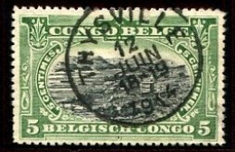 Congo Thysville Oblit. Keach 1.3-DMtY Sur C.O.B. 54 Le 12/06/1914 - Usados