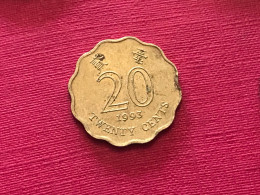 Münze Münzen Umlaufmünze Hongkong 20 Cents 1993 - Hong Kong