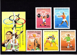 Olympics 1996 - Soccer - Archery - GUINEA - S/S+Set MNH - Ete 1996: Atlanta