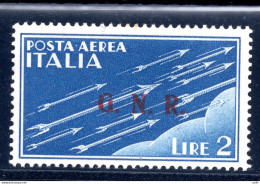 Posta Aerea GNR Lire 2 "Brescia" Soprastampa Del III Tipo - Neufs