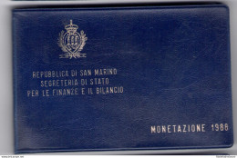 1989 Repubblica Di San Marino, Monete Divisionali, FDC CON 1.000 Lire In Argento - San Marino