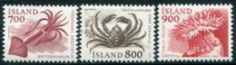 ICELAND 1985 Marine Fauna MNH / **.  Michel 636-38 - Unused Stamps