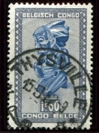 Congo Thysville Oblit. Keach 8A5 Sur C.O.B. 286B Le 15/09/1952 - Usados