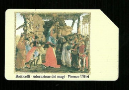 102 Golden - Botticelli Adorazione Dei Magi Da Lire 5.000 Technicard_polaroid - Öff. Werbe-TK