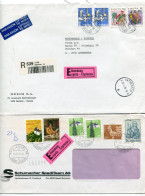 3 Registered Covers To Belgium - EXPRES Eilsendung - Espresso - Lettres & Documents