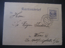 Österreich 1935- Ganzsache Kartenbrief Gelaufen Heilanstalt Hochzirl - Wien XV. - Carte-Lettere