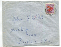 Congo Thysville Oblit. Keach 12B (B)2 Sur C.O.B. 317 Sur Lettre Vers Sombeke Le 01/09/1958 - Storia Postale