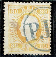 Portugal, 1870/6, # 43 Dent. 12 3/4, Used - Oblitérés