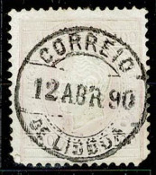 Portugal, 1870/6, # 44 Dent. 12 3/4, Used - Oblitérés