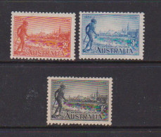 AUSTRALIA    1934      Centenary  Of  Victoria    Set  Of  3    MH - Mint Stamps