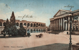 Italie Veneto Verona CPA Arena E Municipio 1913 - Verona