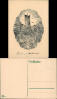 Ansichtskarte Kohren-Sahlis Künstlerkarte Turm Von Kohren 1922 - Kohren-Sahlis