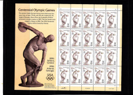 Olympics 1996 - History - UNITED STATES - Sheet MNH - Ete 1996: Atlanta