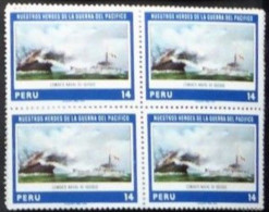 Peru/Pérou  1979  YT N°PE 653 Bloc Héros Guerre Pacifico N** Cote 1.20€ - Pérou