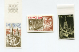 FRANCE N°1937 / 1939 ** NON DENTELES SERIE TOURISTIQUE - 1971-1980
