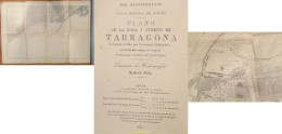 PLANO MAPA DE LA RADA Y PUERTO DE TARRAGONA 1882 - Europa