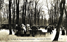 3939 -- LE BOIS DE VINCENNES  - LES JOUEURS  DE BOULES........... Petanque ??? - Pétanque