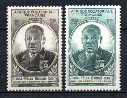 Col41 Colonies AEF Afrique équatoriale N° 206 & 207 Neuf X MH & XX MNH  Cote 3,25 € - Unused Stamps