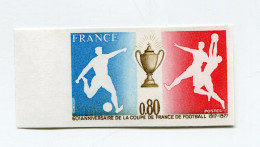 FRANCE N°1940 ** NON DENTELE 60e ANNIVERSAIRE DE LA COUPE DE FRANCE DE FOOTBALL - 1971-1980