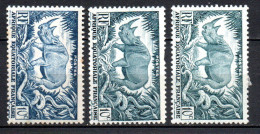 Col41 Colonies AEF Afrique équatoriale N° 208 Bleu Et Bleu Vert Neuf X MH & XX MNH  Cote 45,00 € - Unused Stamps