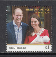 2018 Australia  Royal Baby Kate & William Complete Set Of 1 MNH @ BELOW FACE VALUE - Nuovi