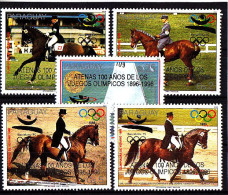 Olympics 1996 - Equestrian - PARAGUAY - Set 5v Gold Ovp MNH - Ete 1996: Atlanta