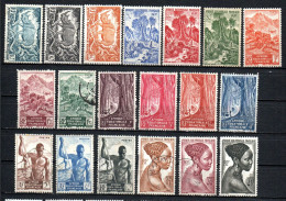 Col41 Colonies AEF Afrique équatoriale N° 214 à 226 Neuf X MH  & Oblitéré Cote 15,00 € - Unused Stamps