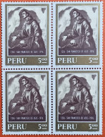 Peru/Pérou  1976  YT N°PE 618 Bloc 750e Anniv Mort De St François D'Assise - N* Cote 4€ - Pérou