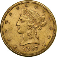 États-Unis, 10 Dollars, Coronet Head, 1897, New Orleans, Très Rare, Or, SUP - 10$ - Eagles - 1866-1907: Coronet Head (Tête Couronnée)