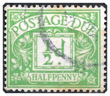 D1 1914 Royal Cypher Postage Dues ½d Emerald Used Hrd2-d - Portomarken