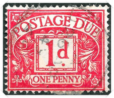 D2 1914 Royal Cypher Postage Dues 1d Carmine Used Hrd2-d - Postage Due