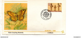 False Grayling Butterfly Europa 1985 Chypre - Other & Unclassified