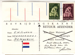 Pays Bas - Carte Postale De 1960 - Oblit Bennekom - Réfugiés - - Storia Postale