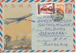 USSR Uprated Postal Stationery Sent To Denmark 4-9-1962 - Lettres & Documents