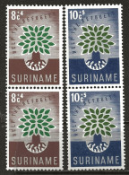 SURINAM: **, N° YT 332 Et 333 X 2, En Paires, TB - Suriname ... - 1975